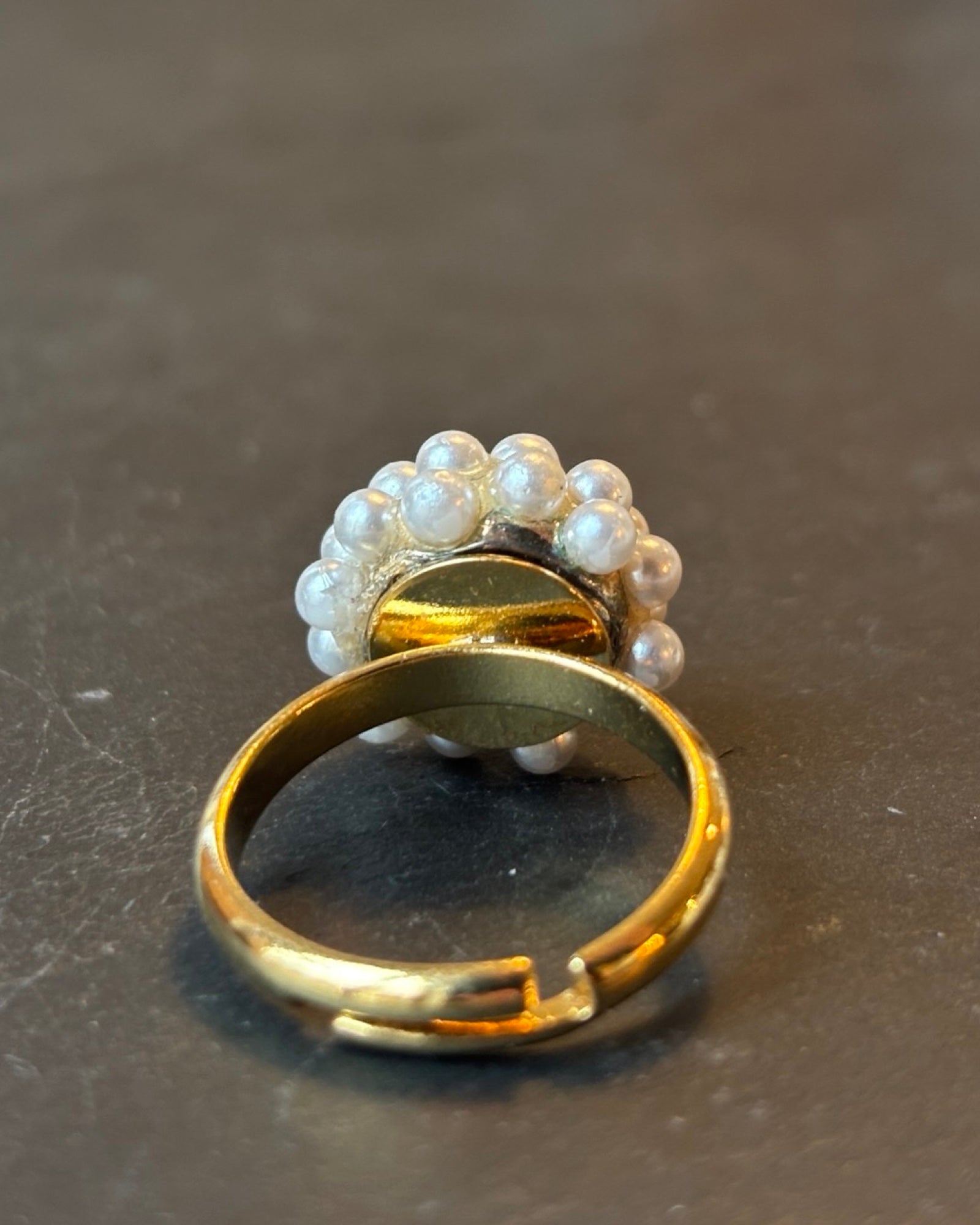 Bague grappe de perles - blissparis