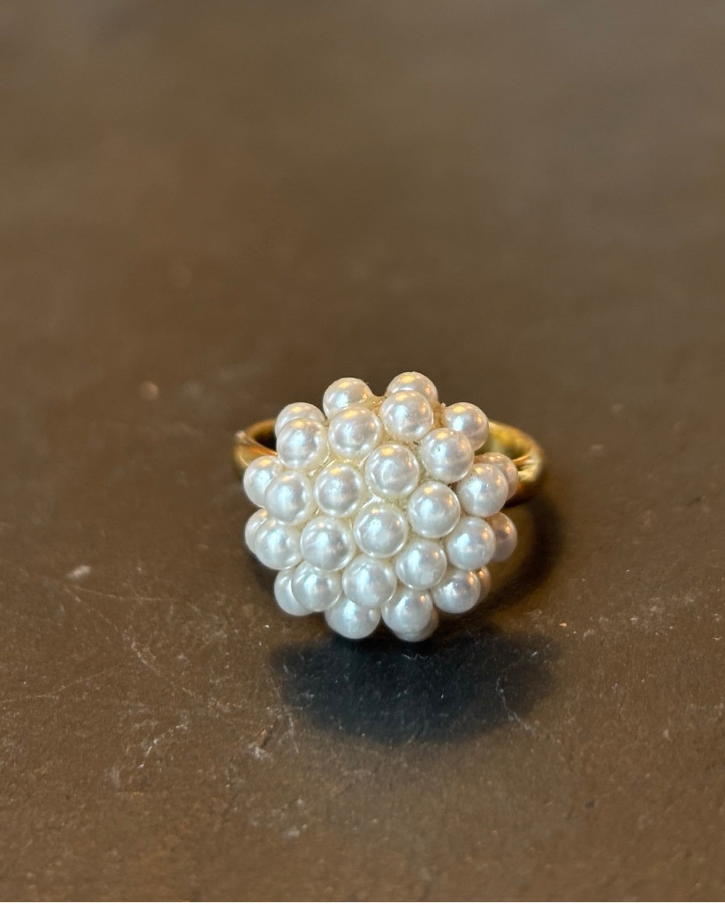 Bague grappe de perles - blissparis