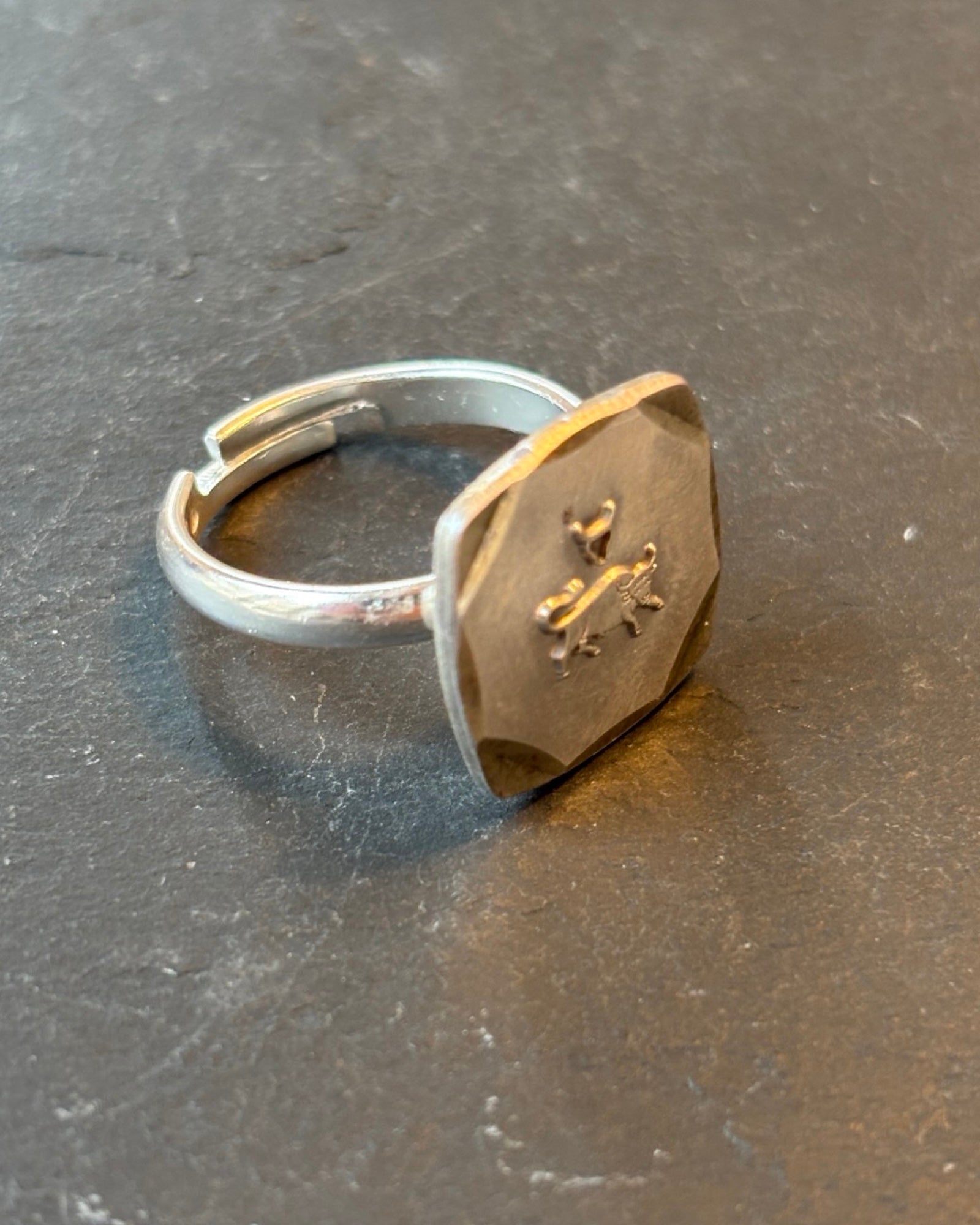 TAUREAU bague en argent signe du zodiaque - blissparis