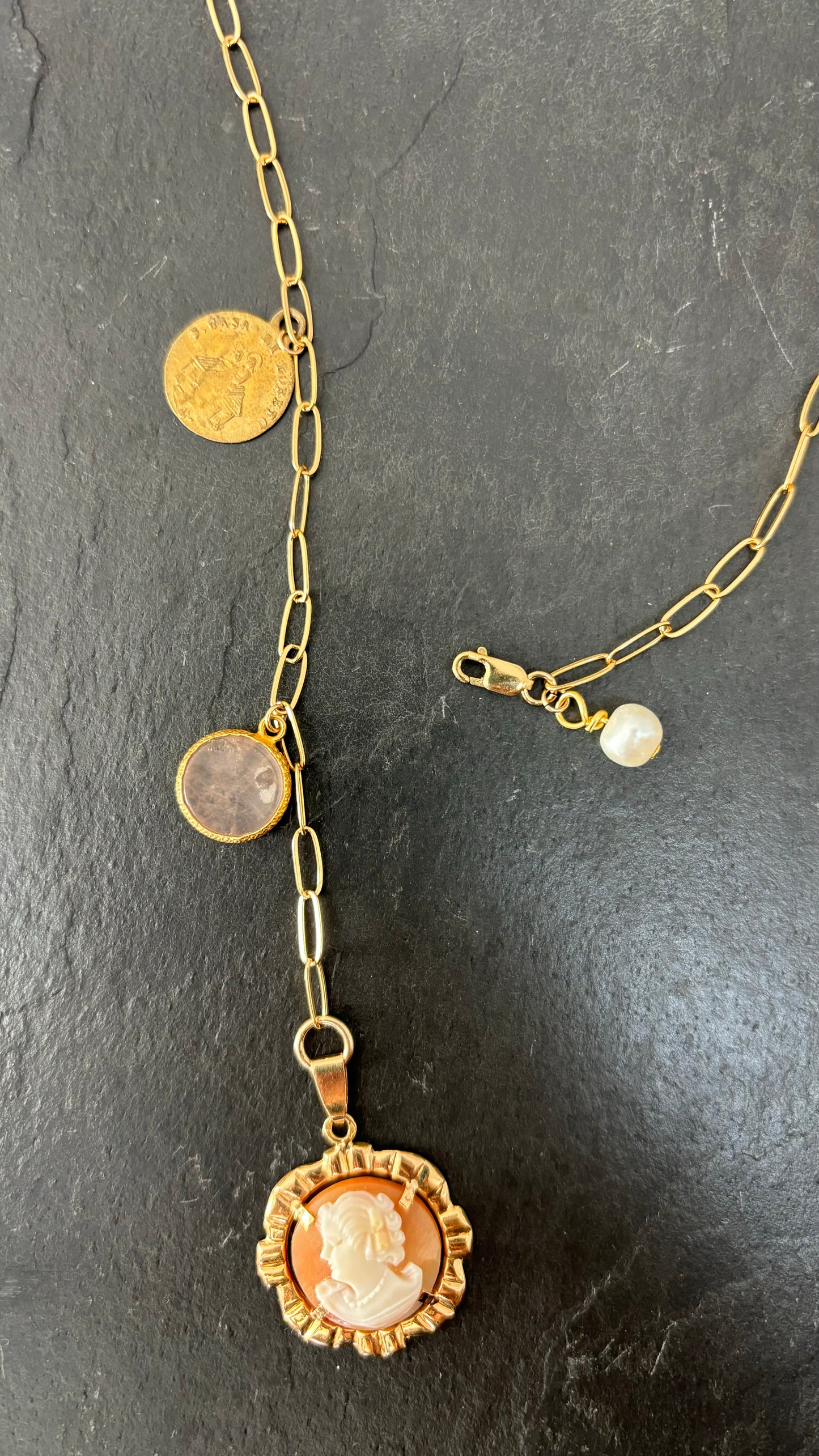 Collier lasso et Camée ancien