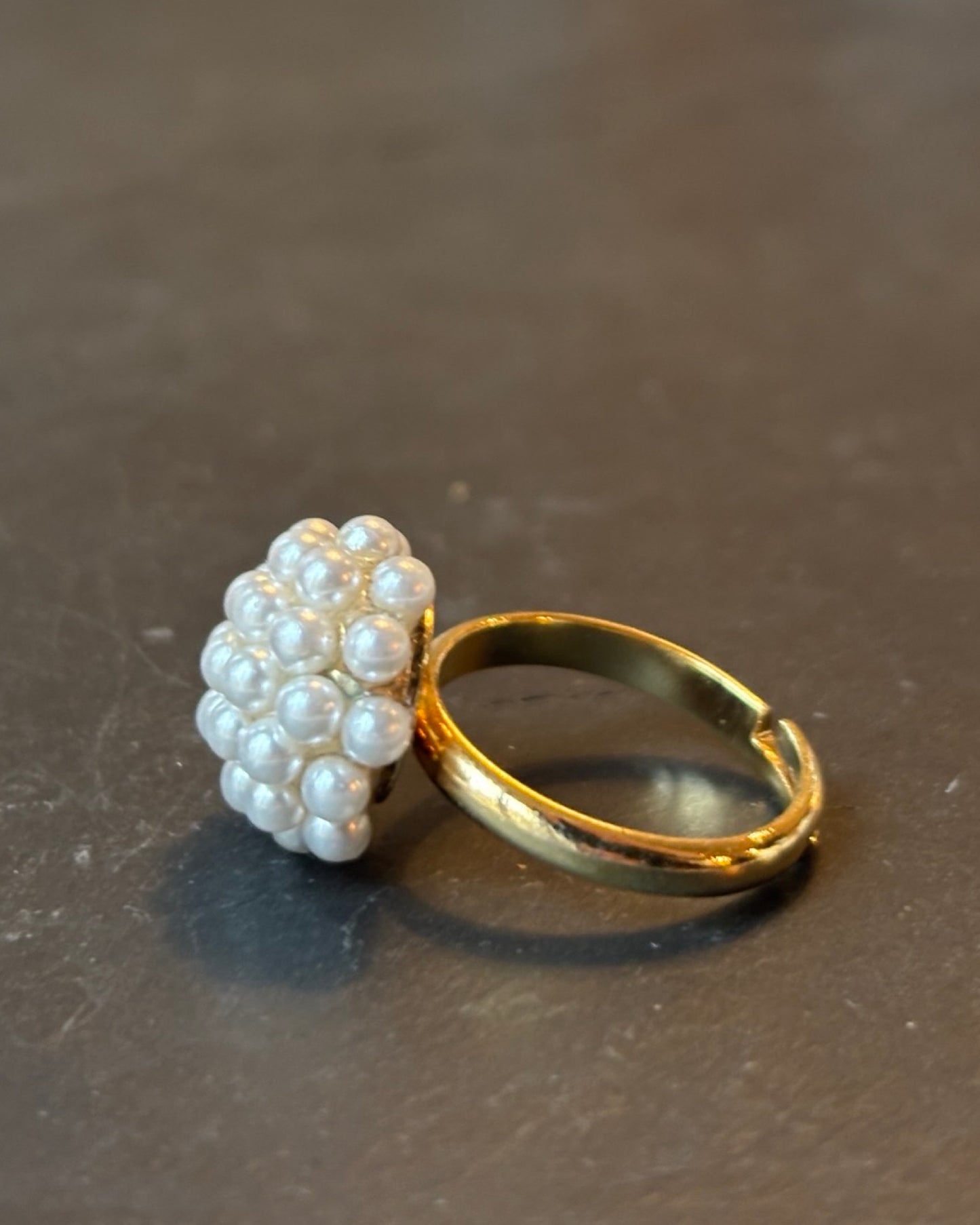 Bague grappe de perles - blissparis