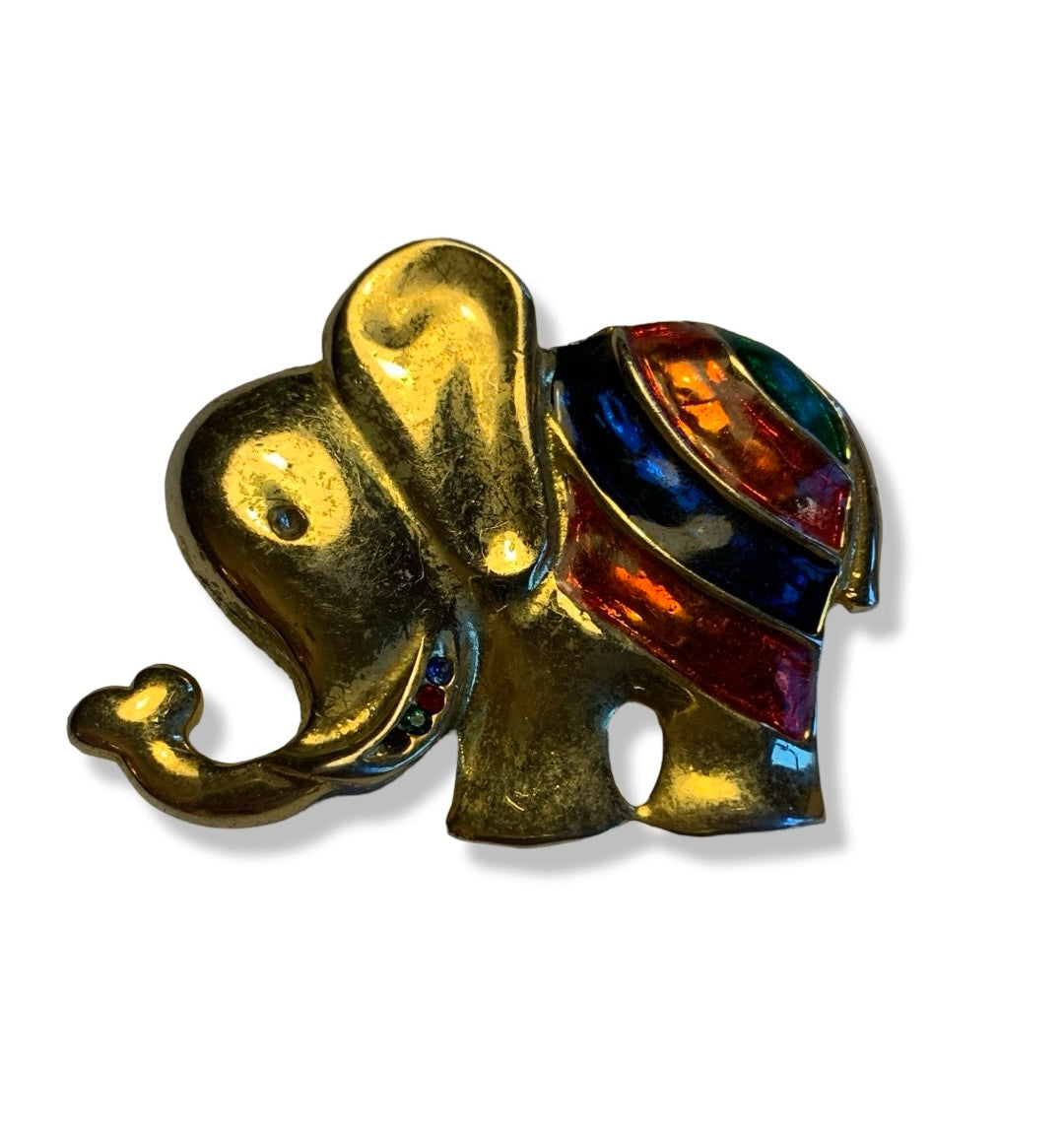 Elephant brooch