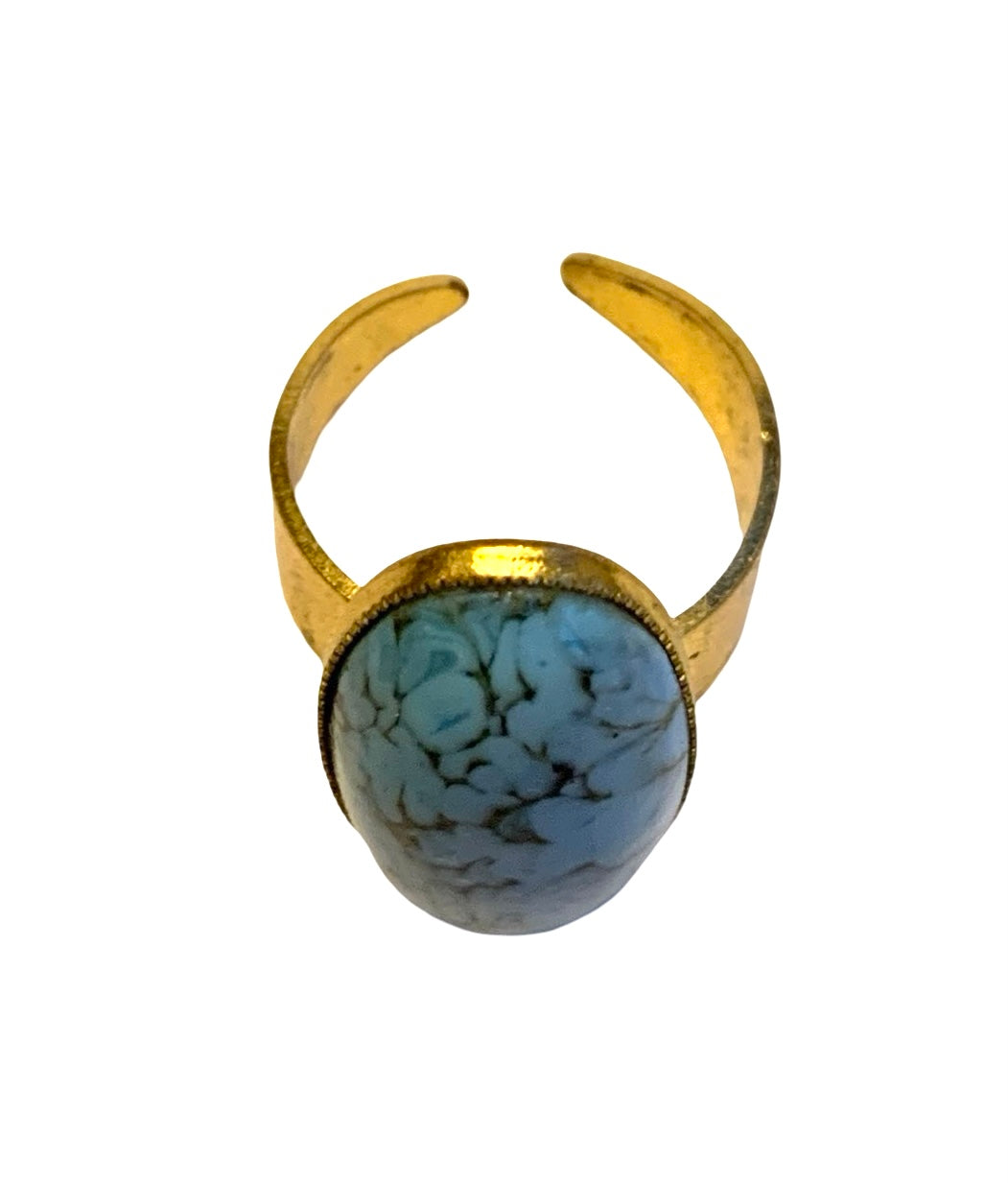 Ring with turquoise stone