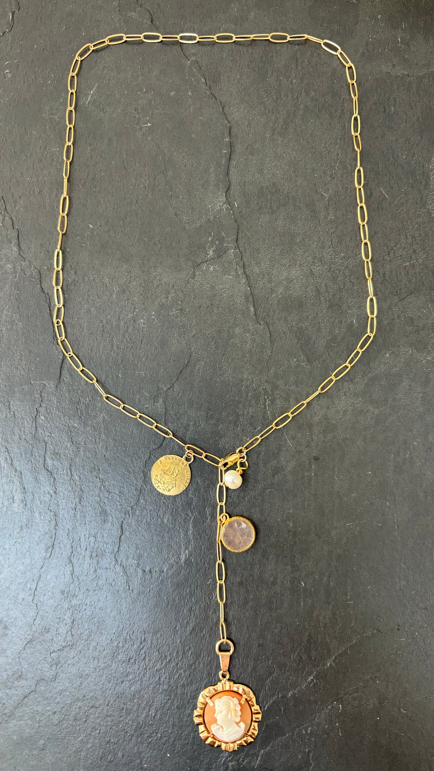 Collier lasso et Camée ancien